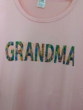 Light Pink Crewneck Tee grandma